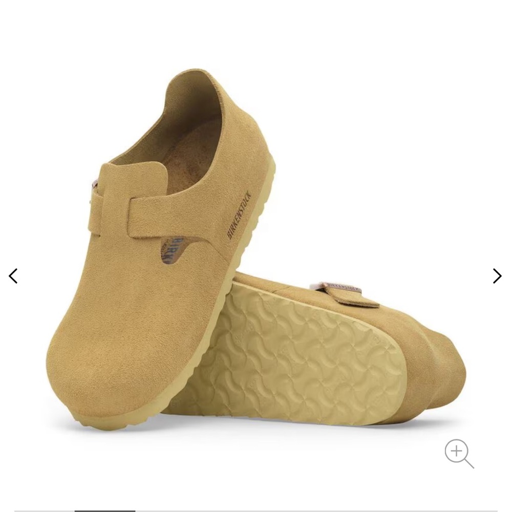 Birkenstock Tan Suede Clogs